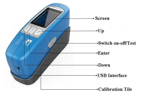 High Precision Multi Angle Gloss Meter Multifunctional Conform to JJG 696 Standard For First Class Gloss Meter